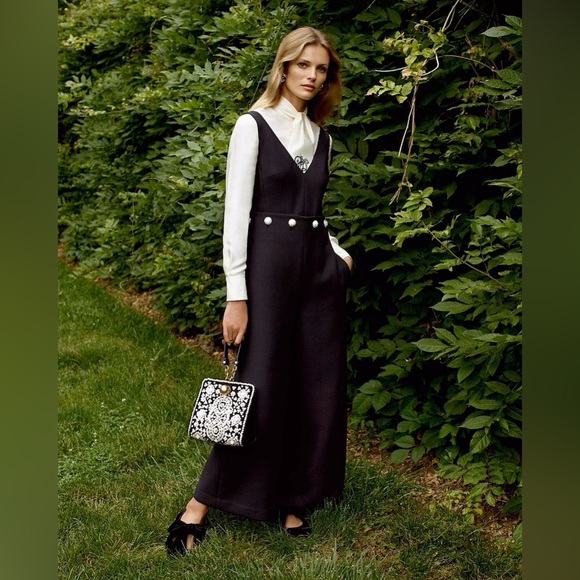 NWT Tory Burch Fremont Cropped Wide Leg Jumpsuit - Picture 1 of 11